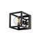 Z-Lite Kube 1 Light Wall Sconce, Matte Black 480-1S-MB-CH - alternate 3